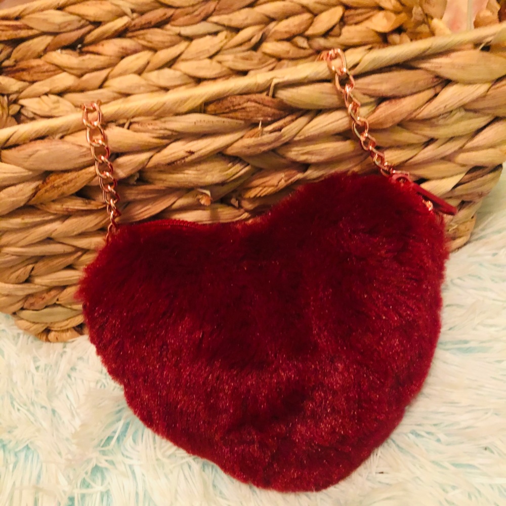 Furry Heart Handbags